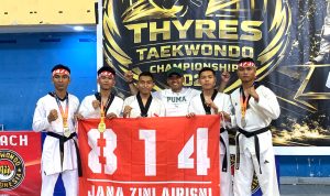 Atlet Yonif TP 814/JZA Borong Medali di Thyres Taekwondo Championship 2026