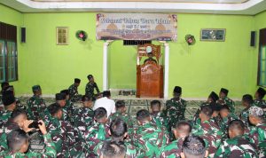 Momentum Hijrah, Yonif TP 814/JZA Perkuat Disiplin dan Keimanan Prajurit di Tahun Baru Islam