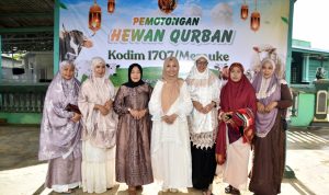 Wujud Cinta Kepada Allah SWT, Kodim 1707/Merauke Laksanakan Penyembelihan Hewan Kurban Idul Adha 1447 H