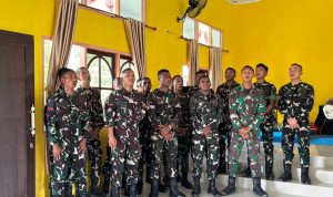 Prajurit Yonif TP 860/NSK Perkuat Iman dan Soliditas Melalui Ibadah Minggu Bersama