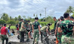 Aksi Nyata Prajurit Yonif TP 860/NSK! Bahu-Membahu Cor Masjid Al-Ikhlas di Waropen, Warga Terharu Rasakan Kepedulian TNI