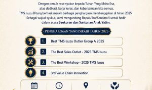 TMS Isuzu Bitung Gelar Syukuran dan Santunan Anak Yatim, Rayakan Prestasi Gemilang Tahun 2025