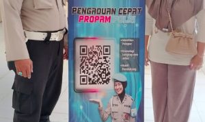 Polsek Panongan Sosialisasikan Layanan Dumas Propam Lewat ‘Scan Barcode’