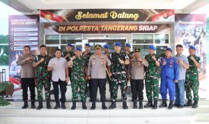 Perkuat Sinergi, Polresta Tangerang Terima Kunjungan Denpom Jaya