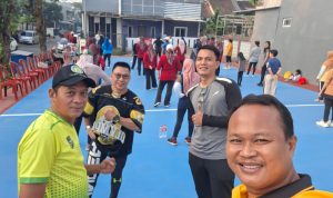 Bhabinkamtibmas Polsek Cikupa Aipda S. Hamdi Hadiri Senam Pagi Bersama Warga RT 04/RW 05 Taman Puspa, Perkuat Sinergitas dan Kamtibmas