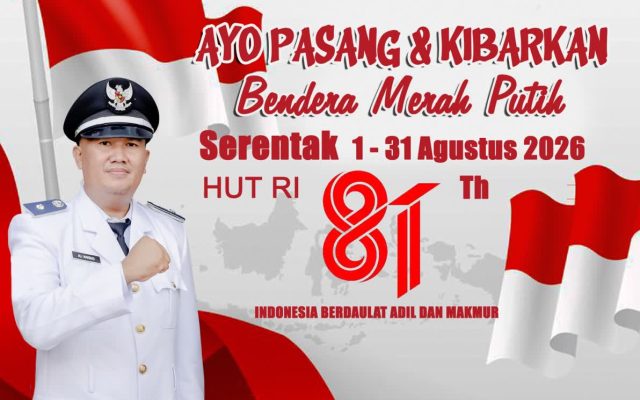 Kepala Desa Cikupa Ajak Warga Kibarkan Merah Putih Selama Agustus, Semarakkan HUT ke-81 Kemerdekaan RI