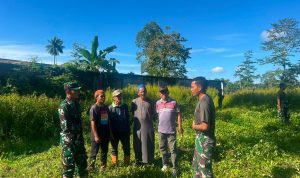 Semangat Gotong Royong Yonif TP 820/DAAI di Mimika