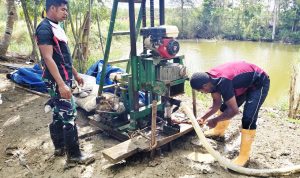 Kodim 1707/Merauke Hadir, Wujudkan Air Bersih Untuk Warga Serapu