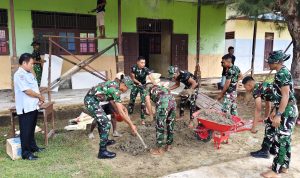 Kodim 1707/Merauke Wujudkan Harapan Pendidikan Melalui Rehabilitasi SMP Negeri Urumb