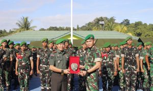 Lepas Wakil Komandan, Yonif TP 809/NTM Gelar Acara Korps Raport Pindah Satuan