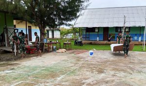 Karya Bakti Skala Besar TNI AD 2026, Wujudkan Laboratorium Layak SMP Negeri Urumb