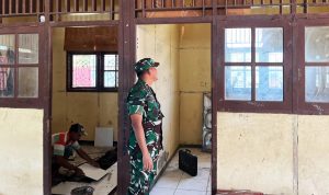 Letkol Inf Bayu Prabowo Tinjau Rehabilitasi SMP Negeri Urumb, Program KBSB TNI AD 2026