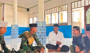 Prajurit Yonif TP 860/NSK Perkuat Kemanunggalan dengan Warga Lewat Program BERSATU di Masjid Al-Mustaqim Waropen