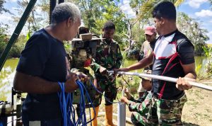Harapan Terwujud, Sumur Bor Karya Bakti TNI AD Berhasil Temukan Sumber Air Bersih di Dusun Serapu