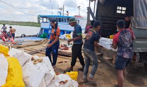 Material Tiba di Wanam, Satgas TMMD 129 Percepat Pembangunan Untuk Kesejahteraan Warga