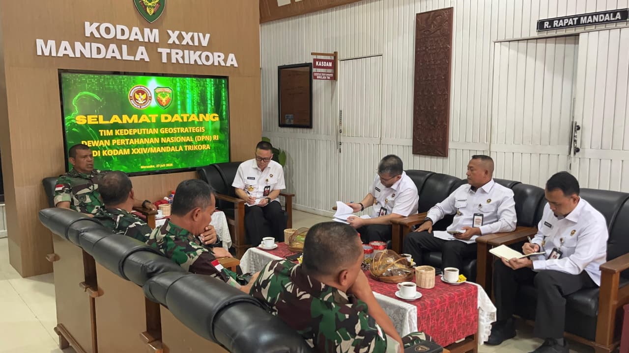 Pangdam XXIV/MT Terima Audiensi Kedeputian Geostrategi DPN, Perkuat Sinergi Dukung Pembangunan Strategis di Papua Selatan