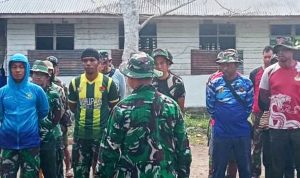 Matangkan Pembagian Tugas, Satgas TMMD ke-129 di Wanam Genjot Pembangunan Sumur dan MCK