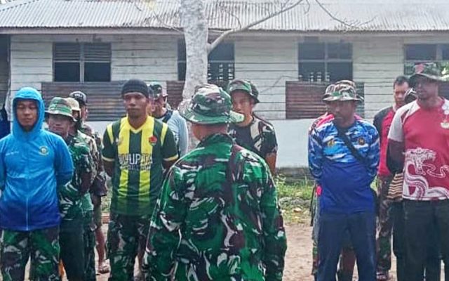 Matangkan Pembagian Tugas, Satgas TMMD ke-129 di Wanam Genjot Pembangunan Sumur dan MCK