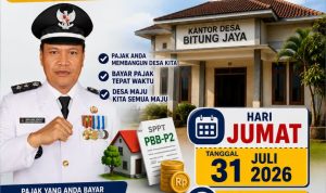 Ayo Bayar PBB-P2 Tepat Waktu! Desa Bitung Jaya Buka Layanan Pembayaran Pajak di Kantor Desa pada 31 Juli 2026