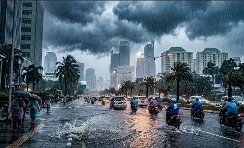 BMKG Prediksi Musim Hujan Kembali Guyur Indonesia Mulai Oktober 2026
