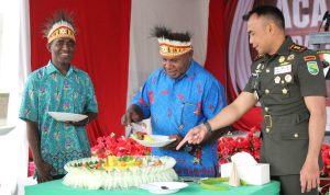 HUT Pertama Yonif TP 814/JZA: Kami Syukur Bersama Masyarakat, Hati Kitorang Semua Jadi Satu!