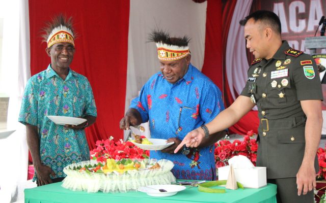 HUT Pertama Yonif TP 814/JZA: Kami Syukur Bersama Masyarakat, Hati Kitorang Semua Jadi Satu!