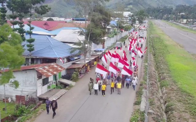Papua Damai, Kirab Merah Putih di Tolikara Kobarkan Semangat Nasionalisme Jelang HUT ke-81 Kemerdekaan RI