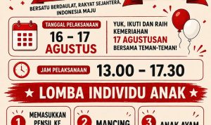 Semarak HUT ke-81 RI, Warga RT 04/05 Taman Puspa Cikupa Tangerang Gelar Beragam Lomba dan Sepak Bola