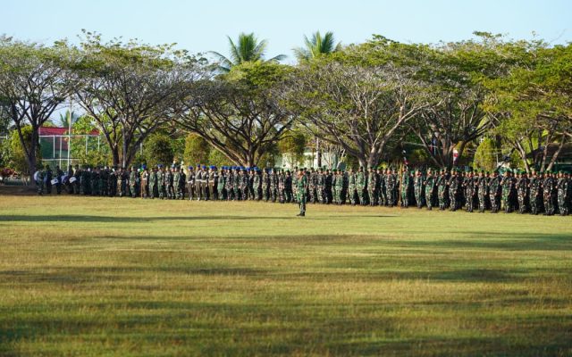 Upacara Bendera Wujudkan Disiplin, Nasionalisme dan Kesiapsiagaan Prajurit Kodam XXIV/Mandala Trikora