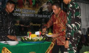 HUT ke-1 Yonif TP 860/NSK, Momentum Syukuran dan Pererat Sinergi Bersama Masyarakat Waropen
