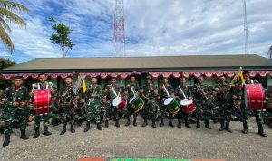 Pengarahan Danyonif kepada Prajurit Kebanggaan Yonif TP 804/DBAY