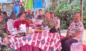 Komandan Yonif TP 804/DBAY Hadiri Peresmian Jembatan Merah Putih di Desa Girimulyo