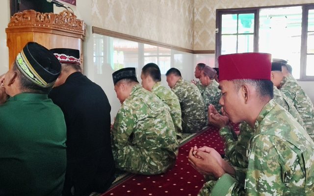Doa Bersama HUT ke-81 RI, Prajurit Kodim 1707/Merauke Perkuat Iman dan Persatuan
