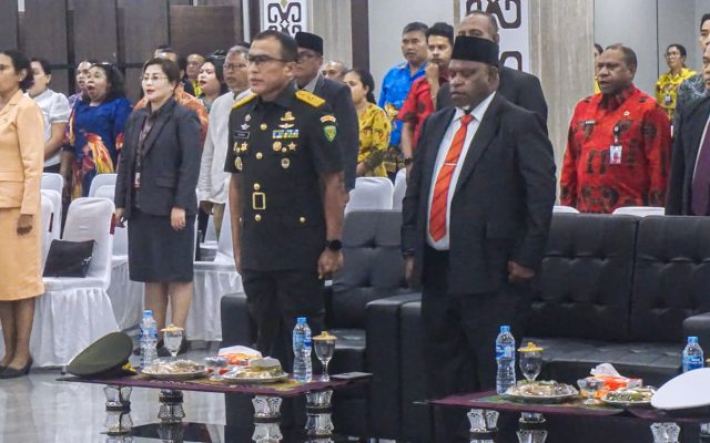 Kapoksahli Pangdam XXIV/MT Hadiri Pelantikan Pejabat Pimpinan Tinggi Pratama Papua Selatan
