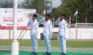 Upacara HUT ke-81 Kemerdekaan RI di Papua Pegunungan Berlangsung Khidmat dan Aman