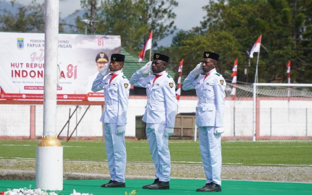 Upacara HUT ke-81 Kemerdekaan RI di Papua Pegunungan Berlangsung Khidmat dan Aman