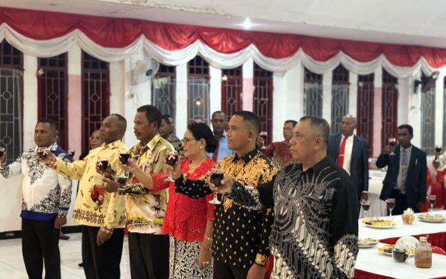 Resepsi Kenegaraan HUT ke-81 RI di Waropen, Jadi Momentum Perkuat Sinergi TNI-Polri dan Pemda