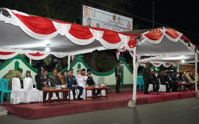 Pangdam XXIV/MT Kobarkan Semangat Perjuangan Lewat Taptu dan Pawai Obor di Merauke