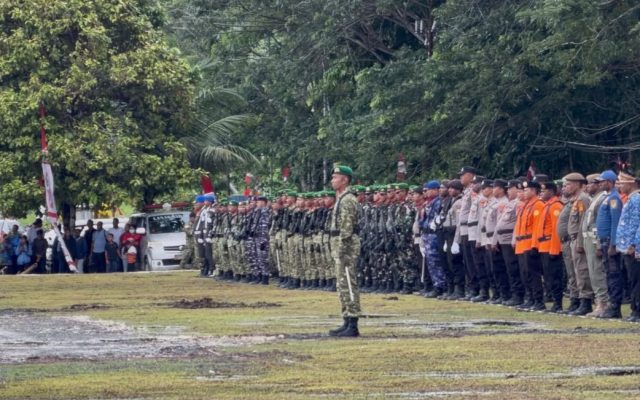 Khidmat dan Penuh Semangat Kebangsaan: Yonif TP 809/NTM Bersama Masyarakat Sarmi Gelar Upacara HUT ke-81 NKRI