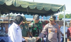 Peletakan Batu Pertama Pasar Rakyat Ureifaisei, Sinergi TNI dan Pemda Dorong Ekonomi Masyarakat Waropen