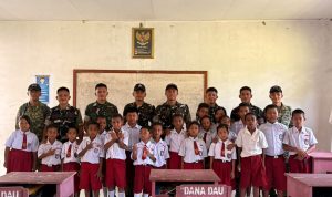 Yonif TP 860/NSK Edukasi Cuci Tangan di SD VI Ruambak Jaya, Tanamkan Hidup Bersih Sejak Dini