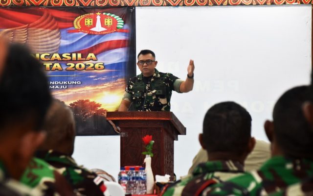 Perkuat Semangat Pengabdian, Babinsa Kodim 1707/Merauke Mengikuti Pembinaan Ideologi Pancasila