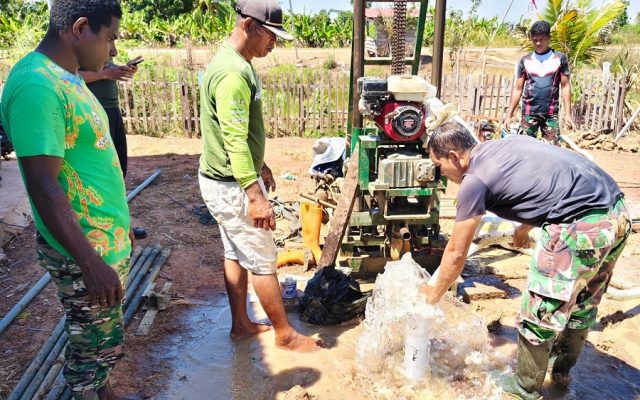 TNI AD Wujudkan Air Bersih, Harapan Masyarakat RT 9 Marga Mulya Kini Menjadi Kenyataan