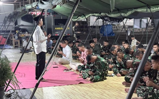 Peringati Maulid Nabi Muhammad SAW 1448 H, Prajurit Yonif TP 860/NSK Perkuat Keimanan dan Kekompakan