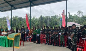 Ibadah Perdana Pos Pelayanan, Yonif TP 820/DAAI Perkuat Iman dan Kebersamaan di Bumi Cenderawasih