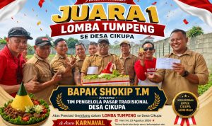Tim Pengelola Pasar Tradisional Cikupa Raih Juara 1 Lomba Tumpeng se-Desa Cikupa