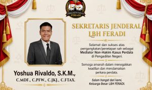 Yoshua Rivaldo Ditunjuk sebagai Mediator Non-Hakim PN Jakarta Barat, Fokus Sengketa Ketenagakerjaan dan Kesehatan