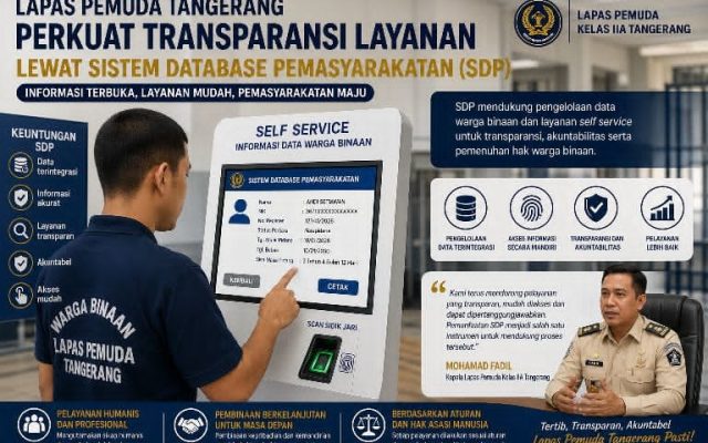Lewat SDP, Lapas Pemuda Tangerang Dorong Layanan Warga Binaan Lebih Transparan dan Akuntabel