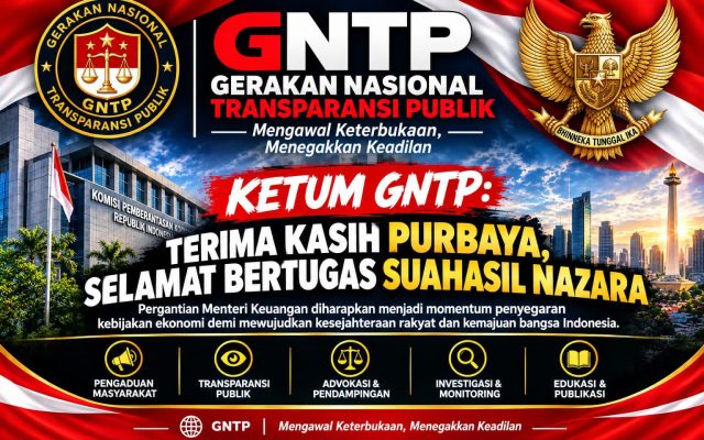 GNTP Sambut Suahasil Nazara, Dorong Penyegaran Kebijakan Ekonomi untuk Kesejahteraan Rakyat