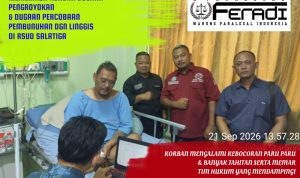 Korban Dugaan Pengeroyokan dengan Linggis Jalani Pemeriksaan di RSUD Salatiga, didampingi Tim Hukum Feradi WPI